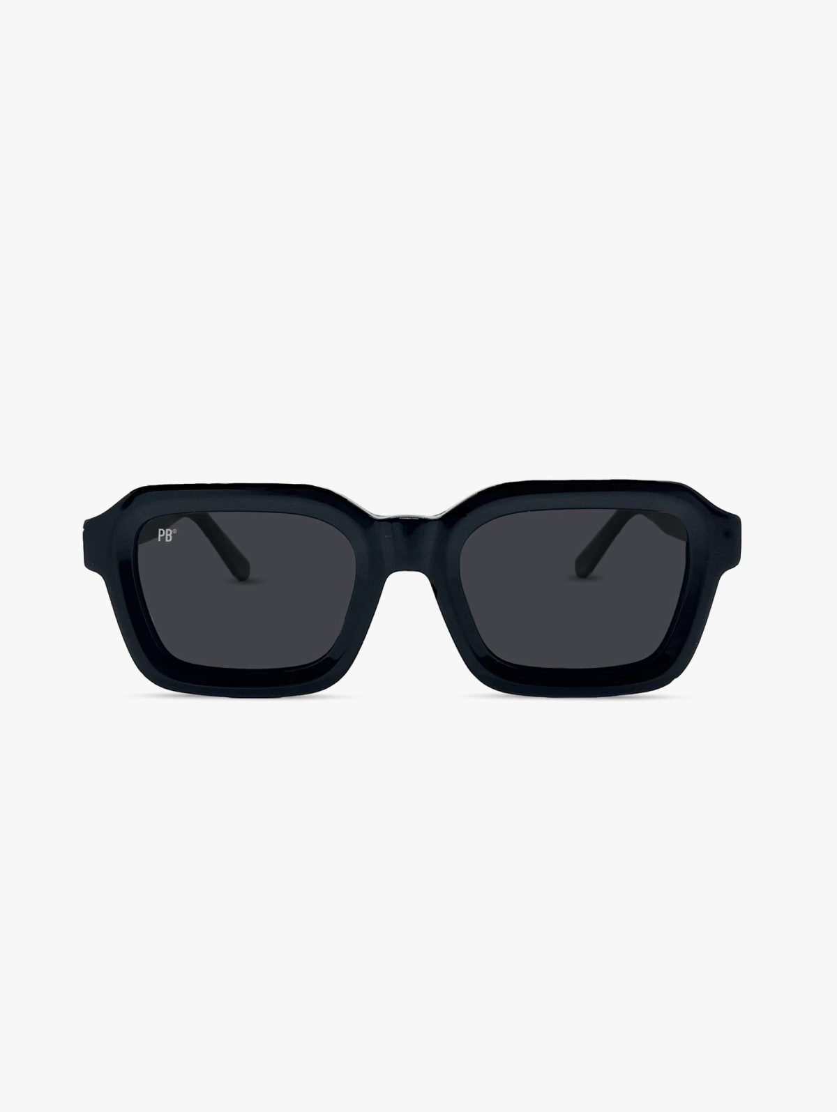 Festival zonnebril heren dames zwart rechthoekig vierkant pillenbrillen